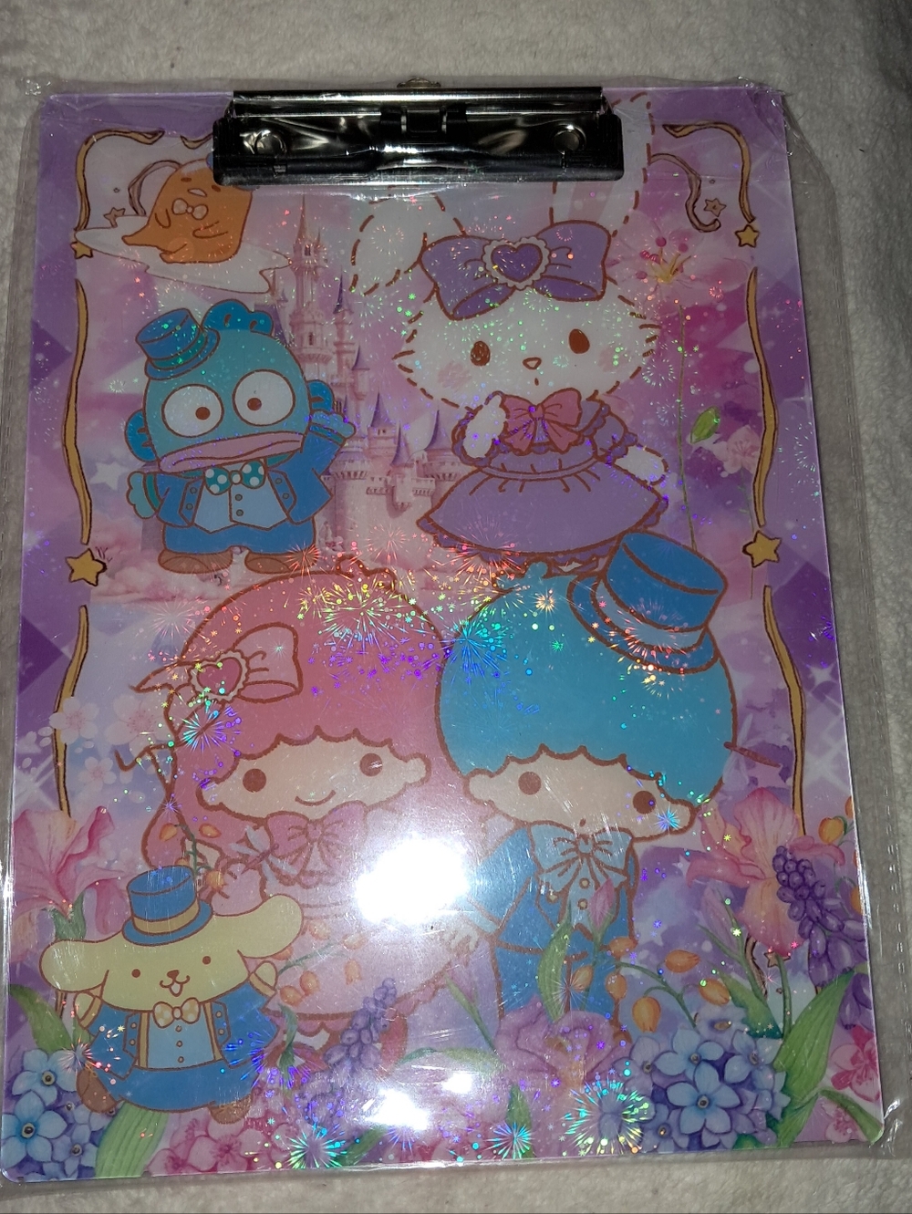 New! Sanrio Twin Stars Acrylic Clipboard
